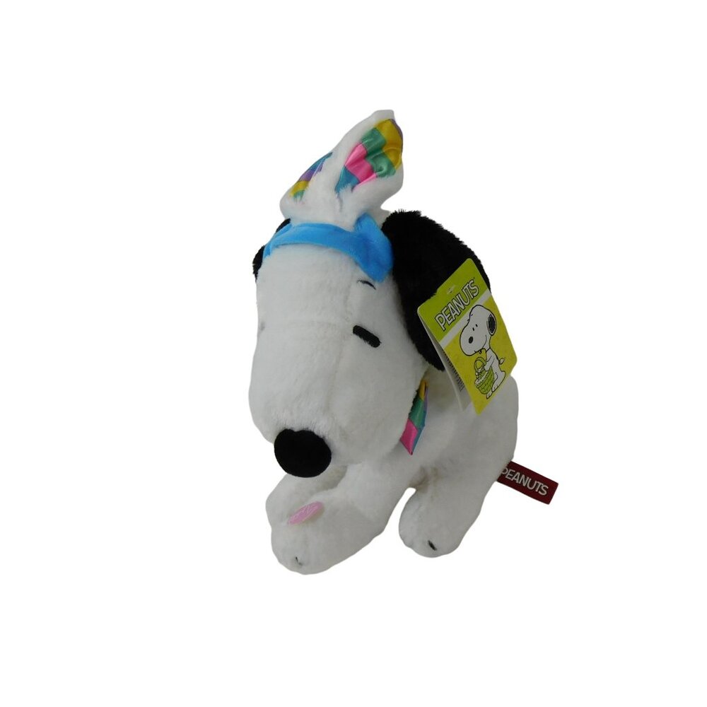 Collectible Snoopy Musical Bouncing Easter Bunny 9" Plush Plays Linus & Lucy - Picture 3 of 10